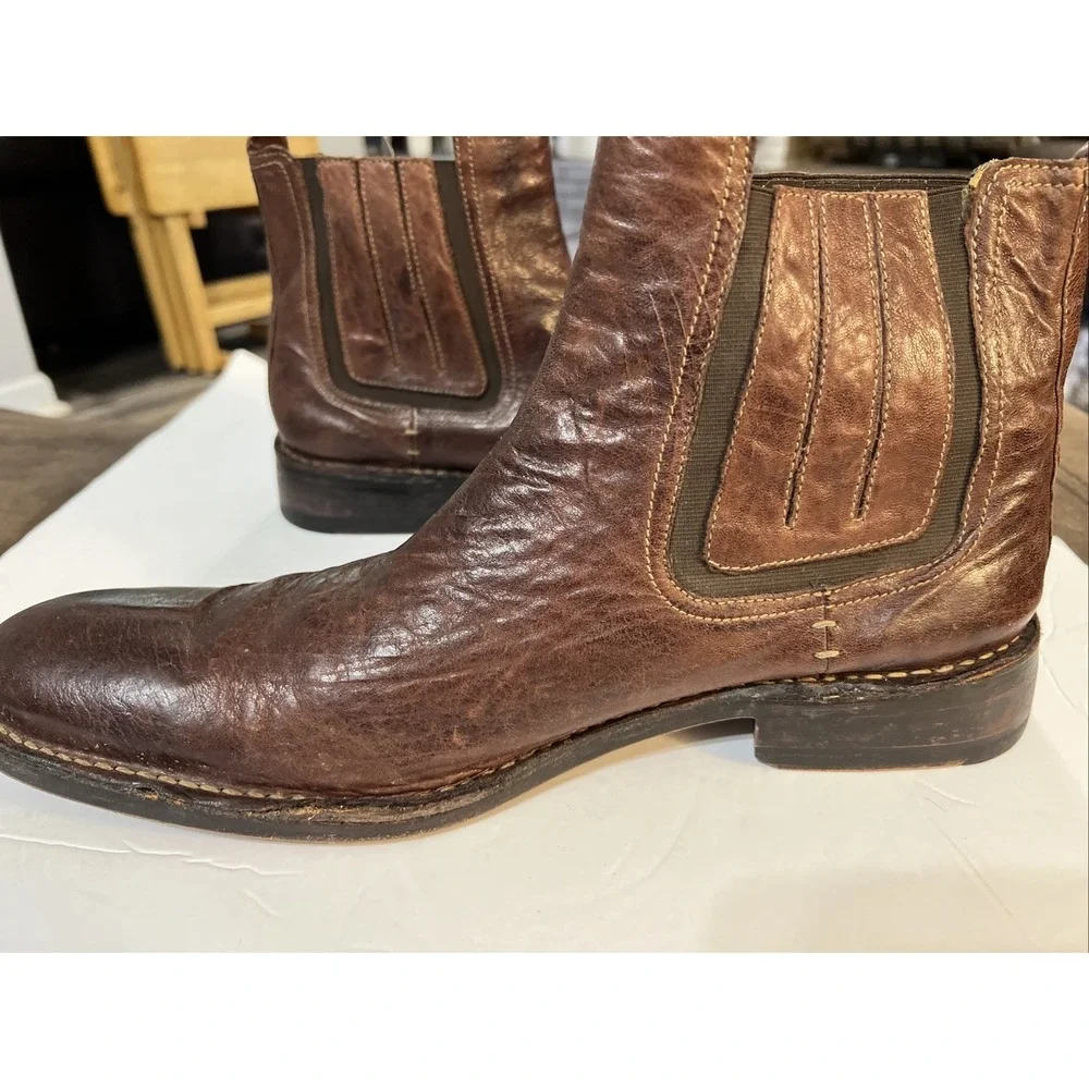 Cole Haan Brown Leather Chelsea Ankle Boots Men's SZ 13 C05564